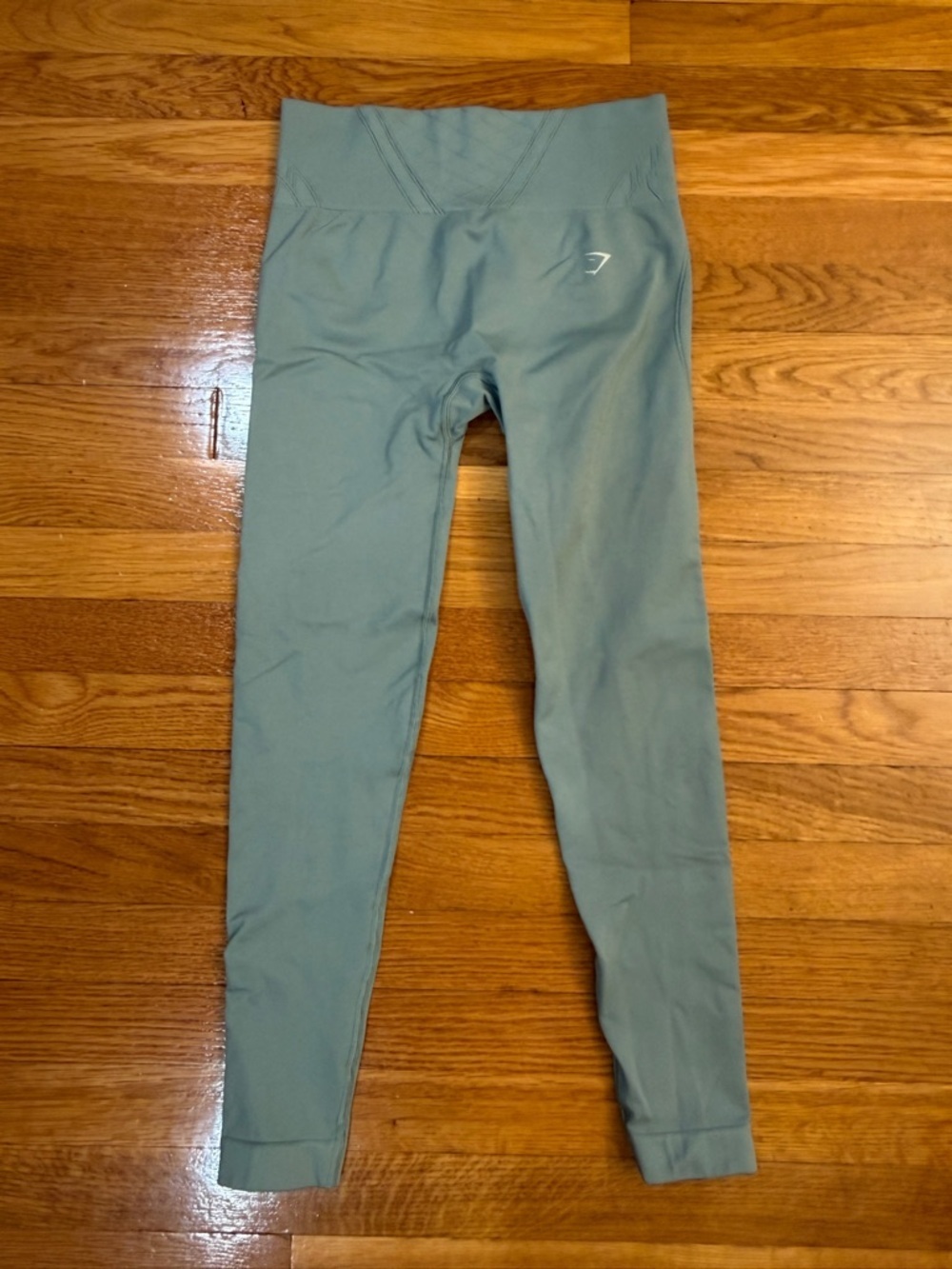 Gymshark Seamless Leggings in Light Green - Size Medium